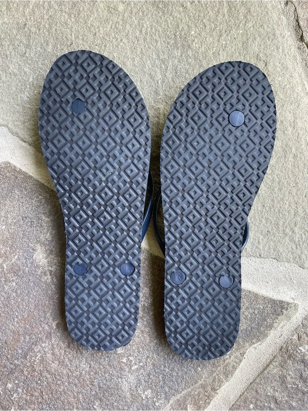 Tory Burch New Navy Flip Flops size L